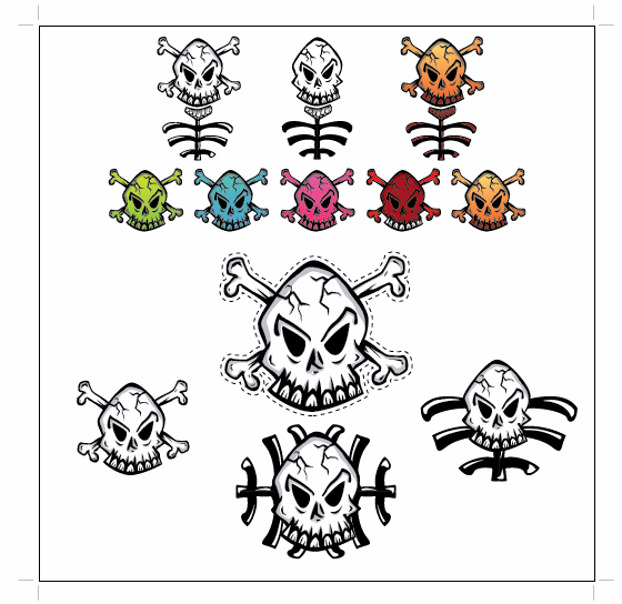 骷髅头 矢量 EPS