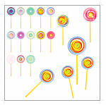 棒棒糖 矢量 EPS