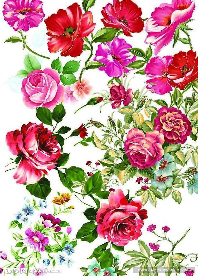 手绘分层花盒集