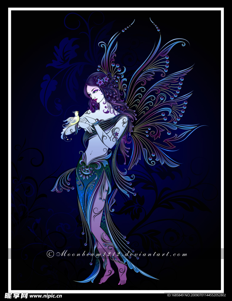 装饰人物画图片