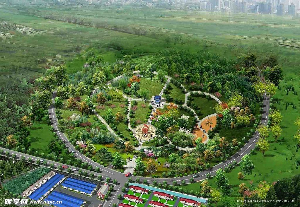 休闲广场效果图