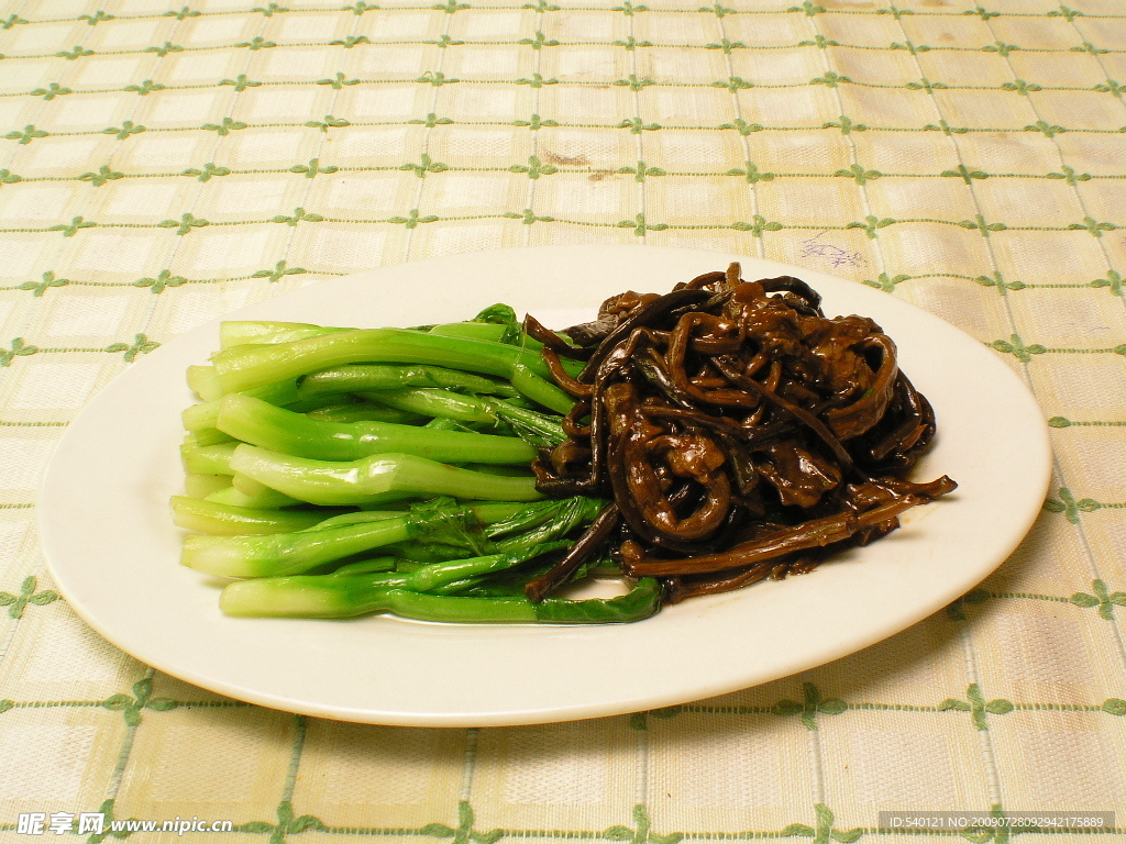 青菜 凉菜 干黄花菜