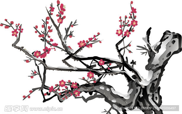 梅花 水墨 国画 意境