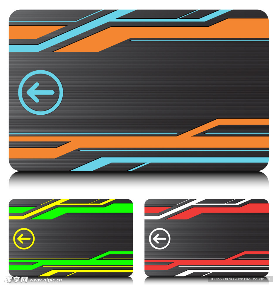 个性卡片与吊牌矢量素材 EPS格式 名片模板