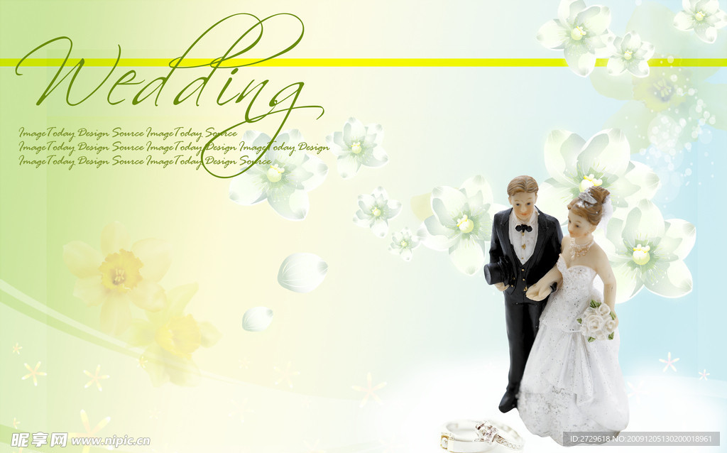 婚礼情人节PSD分层模板