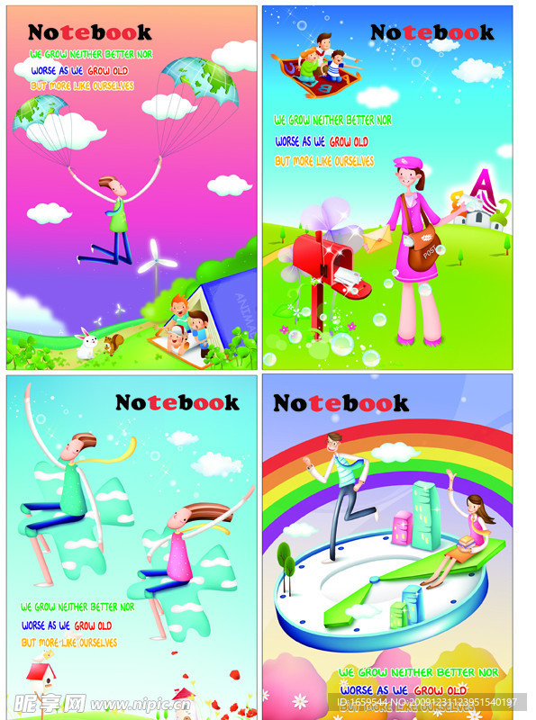 韩国插画卡通本本