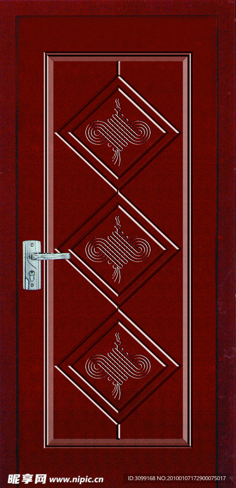 PS手绘实木门图片