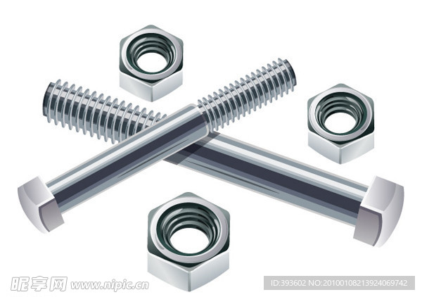 精致螺丝矢量素材