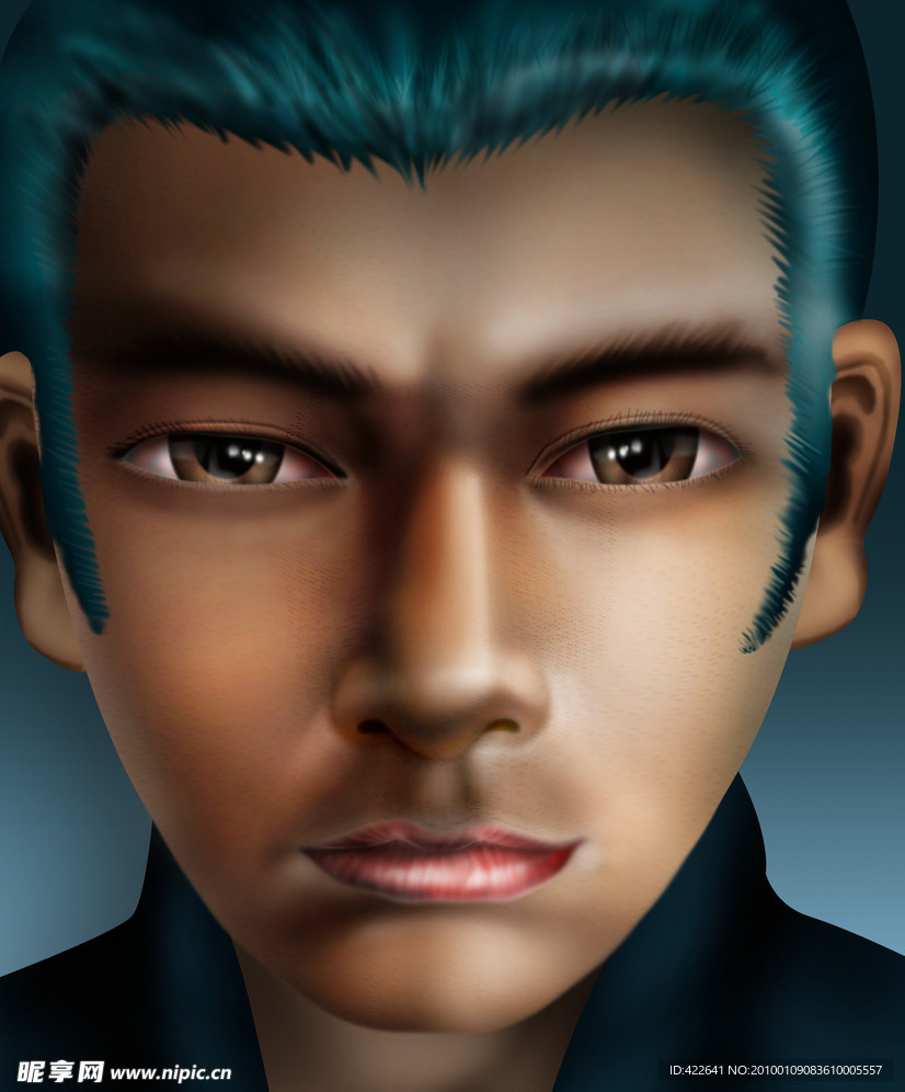 鼠绘人物PSD分层图