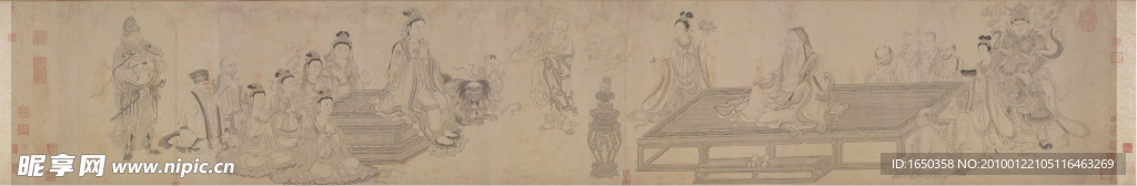 北宋 李公麟 维摩演教图卷