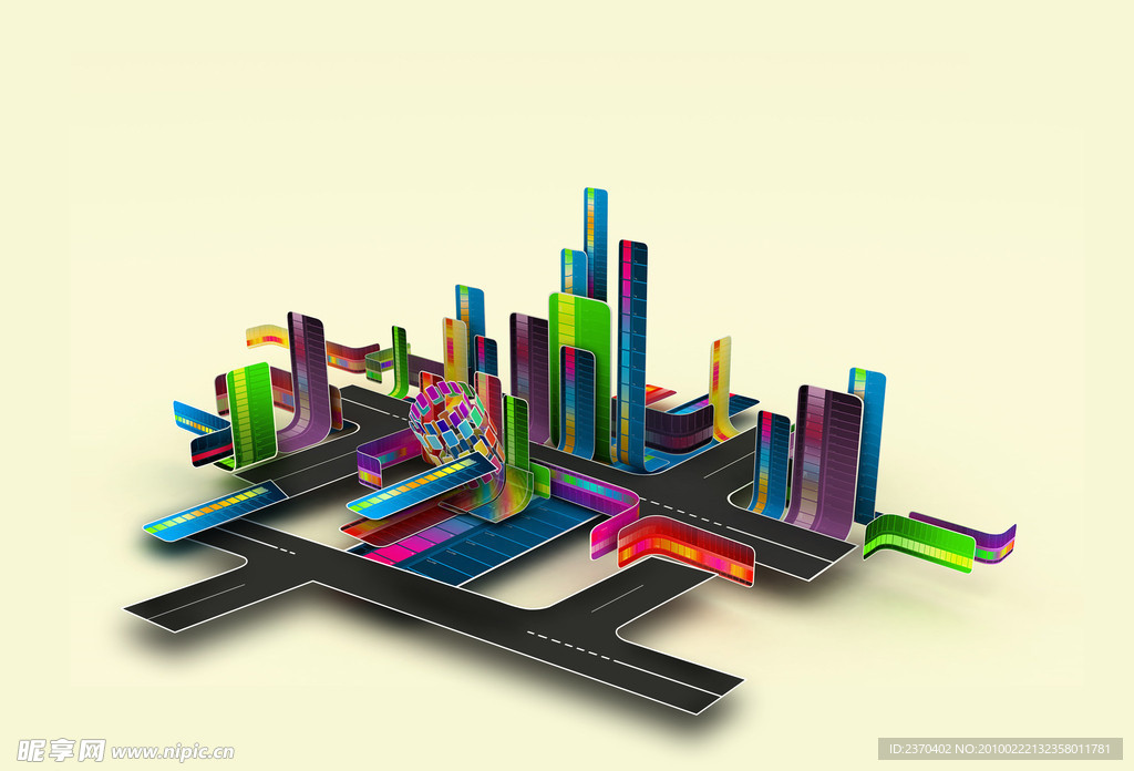 PSD分层虚拟建筑