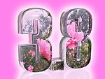 38妇女节立体数字