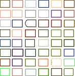 彩色花边边框全集