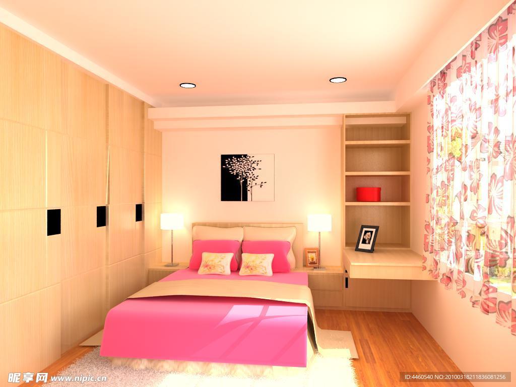 粉色卧室