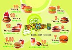 快餐促销海报 汉堡总动员