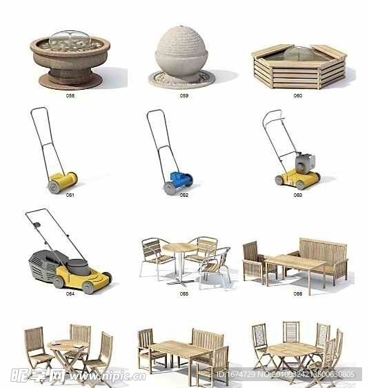 108个 园林休闲设施