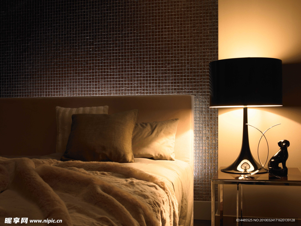 卧室空间瓷砖应用铺贴图