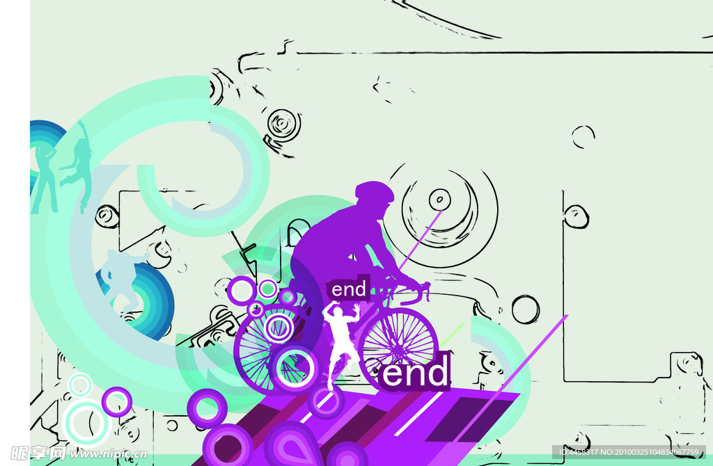 骑车男孩