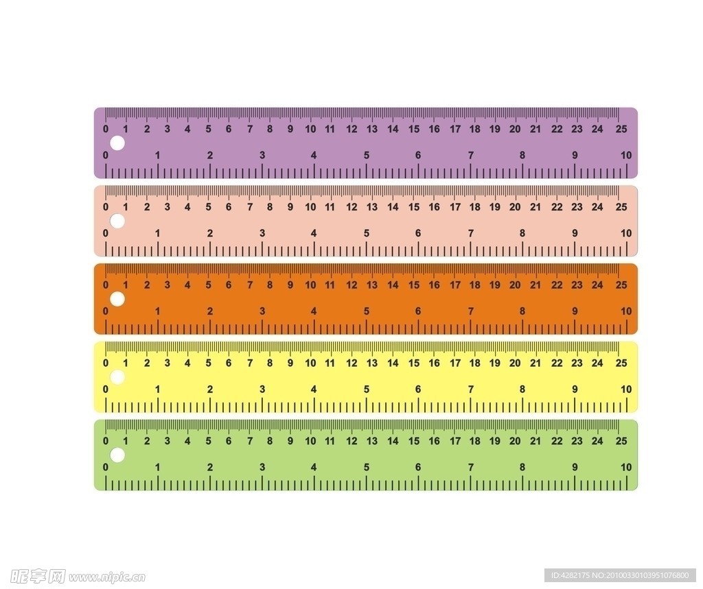 色彩直尺矢量