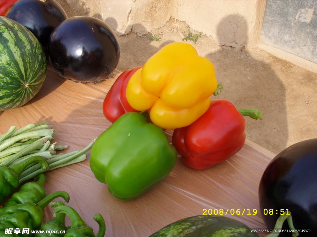 农村菜市场 一角