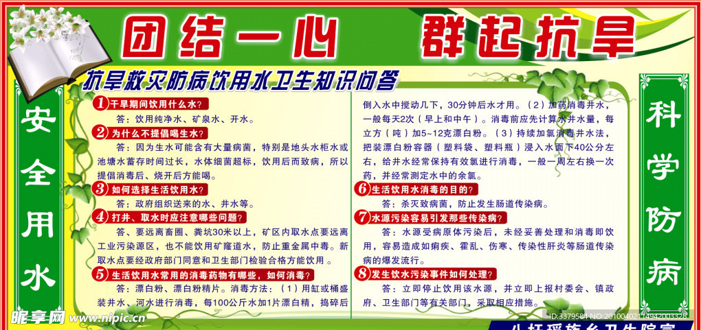 抗旱救灾防病饮用水卫生知识问答
