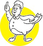 农夫烤鸭矢量标