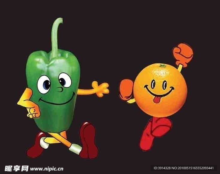 卡通蔬菜