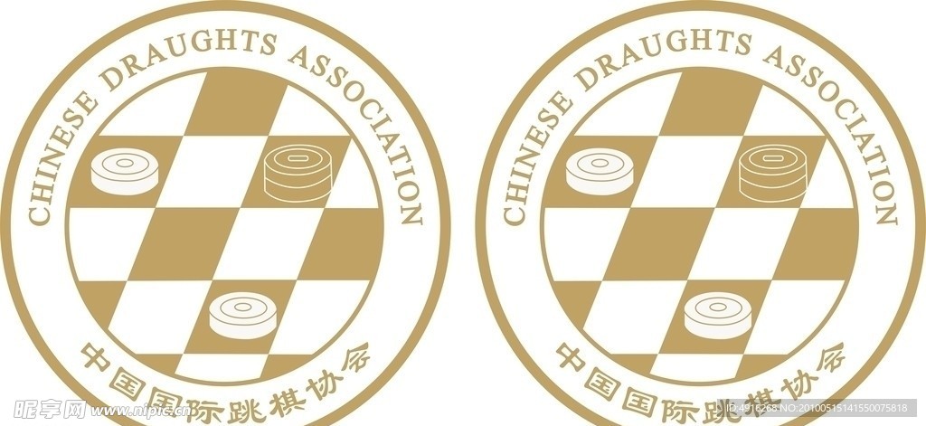 中国国际跳棋协会会标