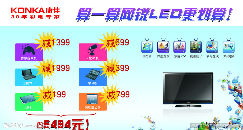 康佳 算一算网锐LED更划算