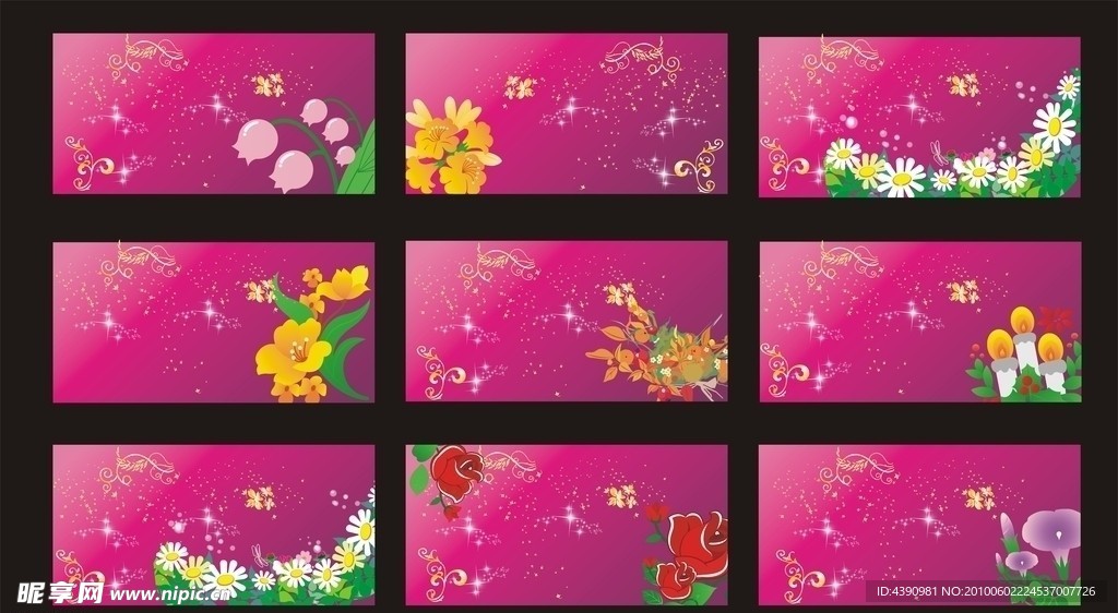 展版 背景 花纹图片