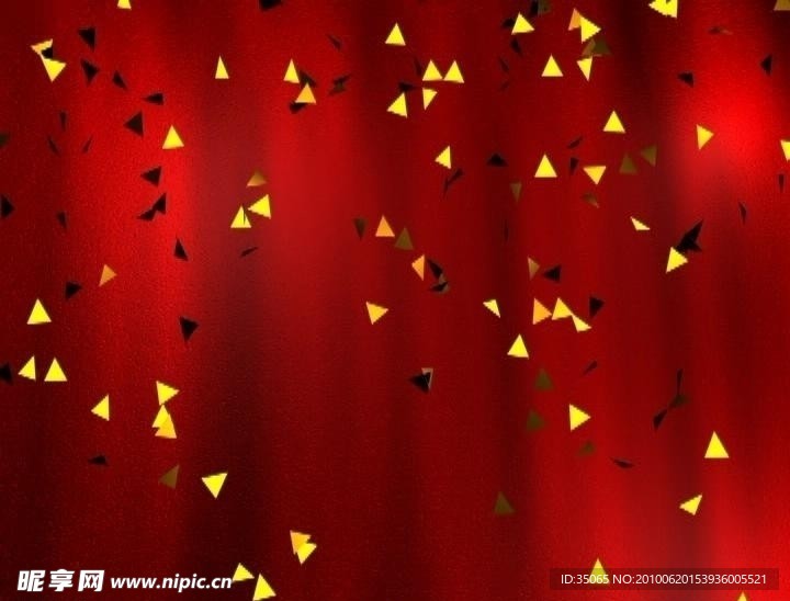 红色撒金子背景