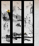 水墨山水画组合