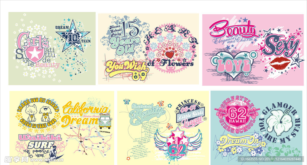 6款带底图手绘图