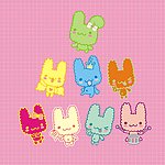 卡通 可爱 彩色缤纷 兔子