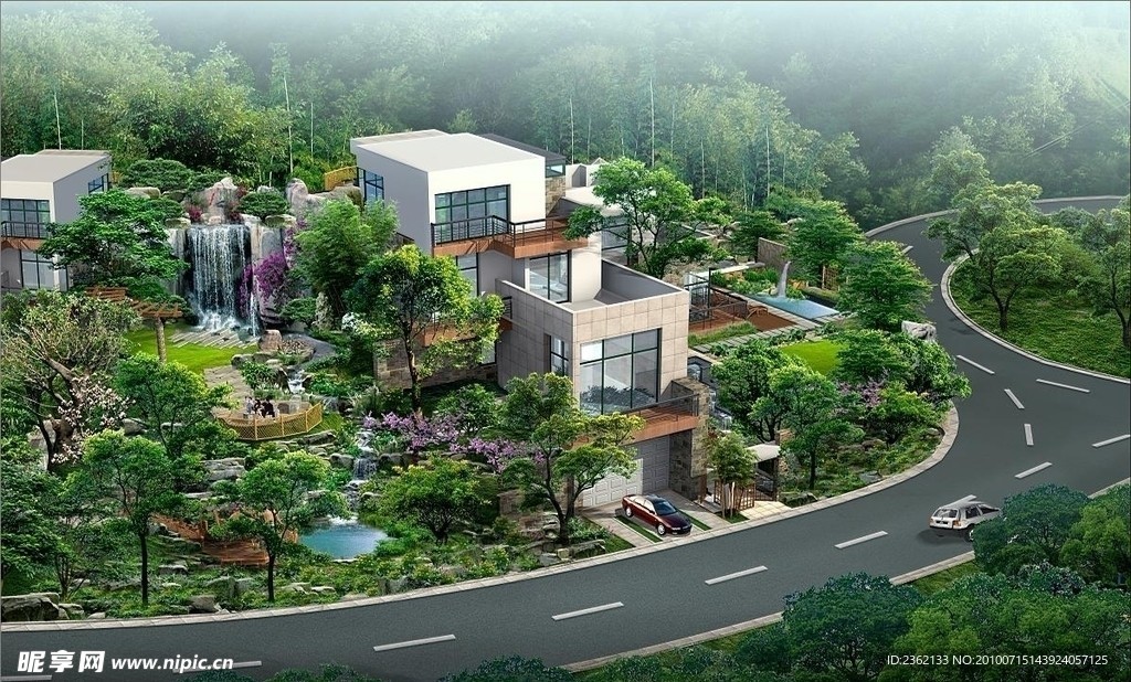 鸟瞰 俯视 整体效果图