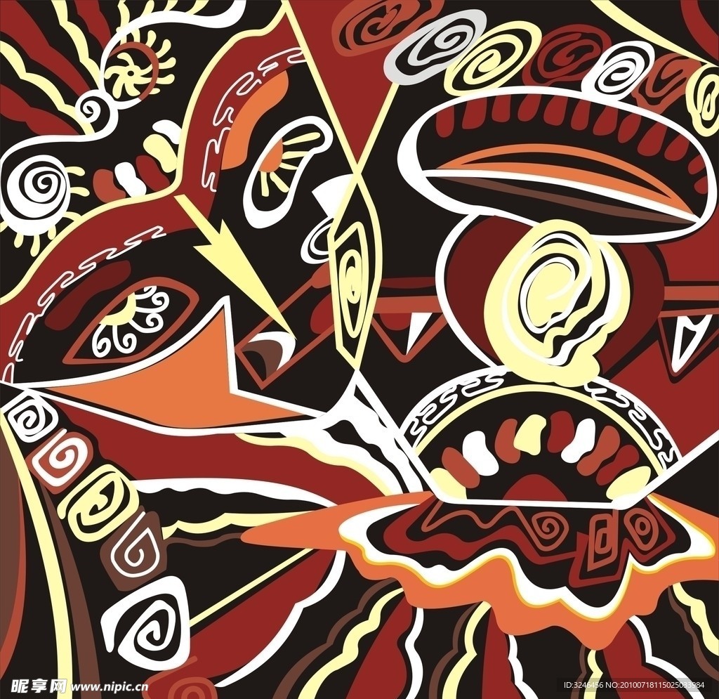 人物 脸 矢量图