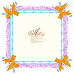 花边边框带文字素材