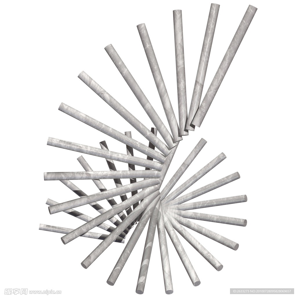 3D设计 螺旋形柱体