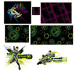 卡通人物背景图案