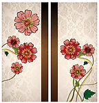 移门图案 波斯菊