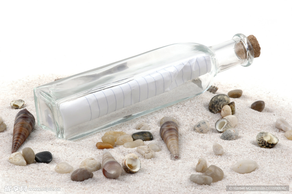 漂流瓶许愿瓶高清图片