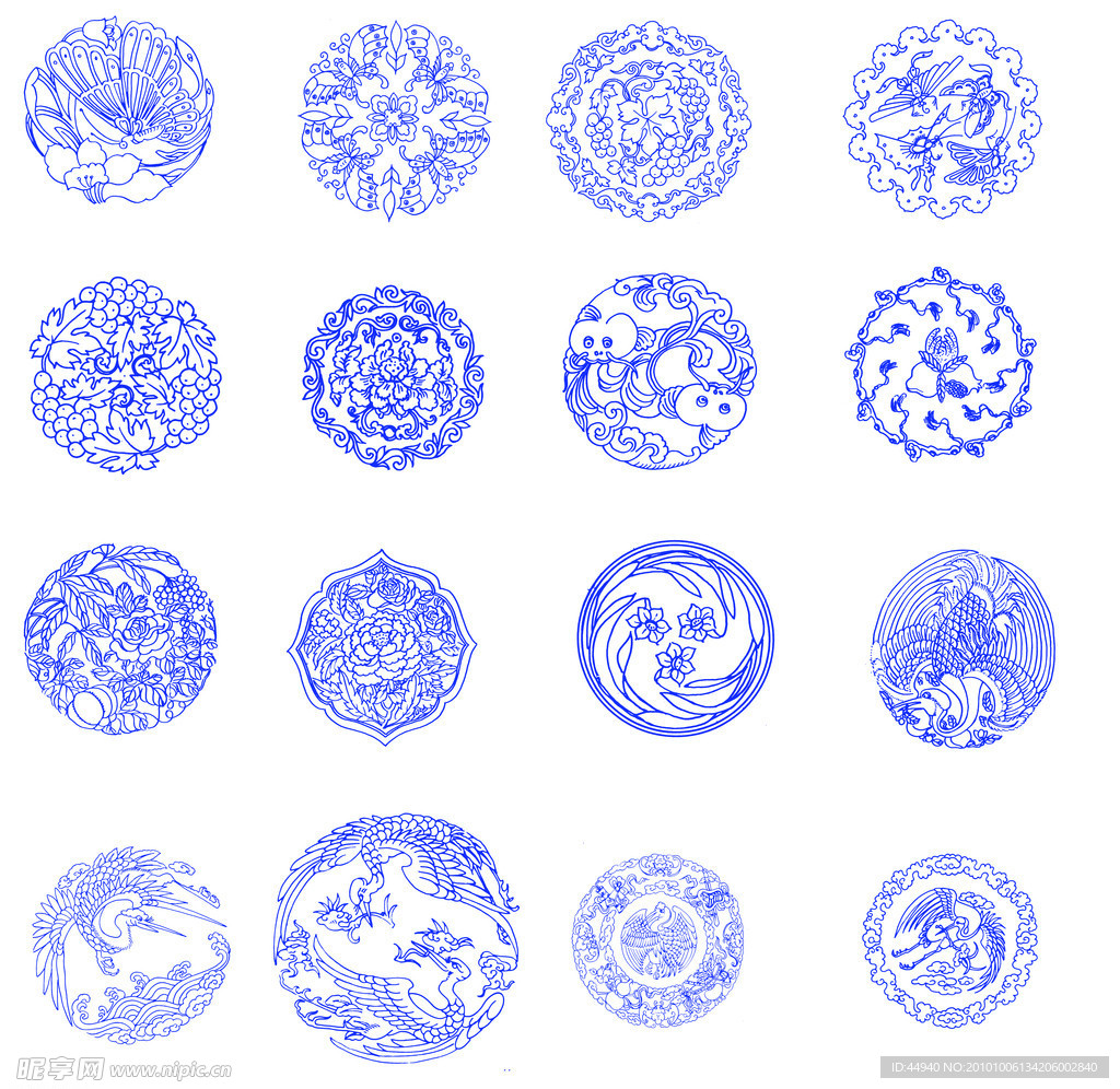 商周时代青瓷花纹