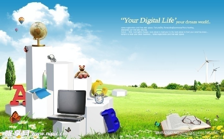 春天 风景 字母ABC