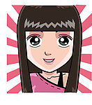 矢量女性人物头像