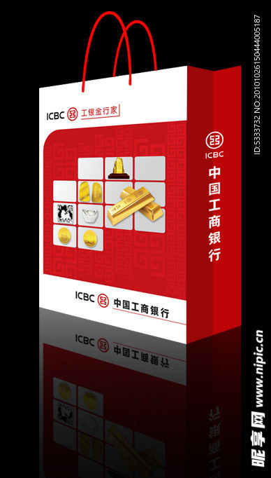 工行贵金属手提袋 （展开图）