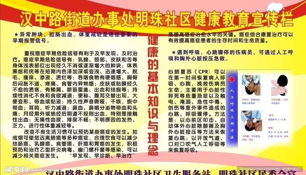 社区健康教育知识宣传