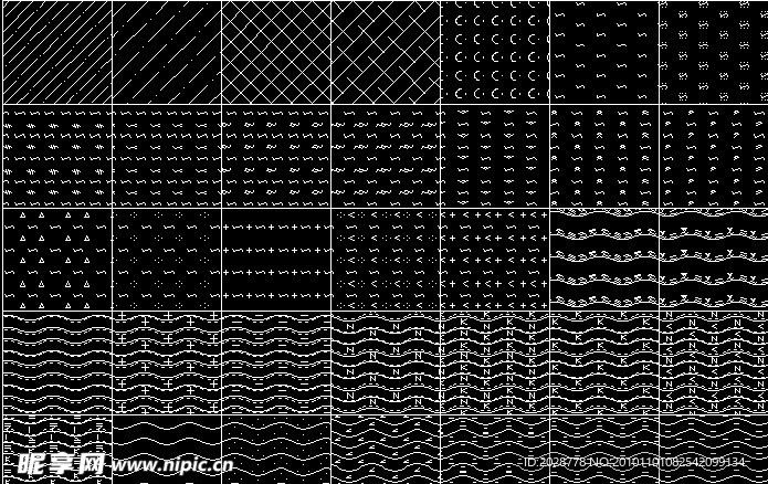 CAD自定填充图案