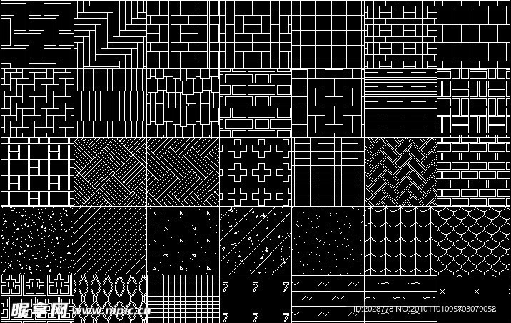 CAD自定填充图案