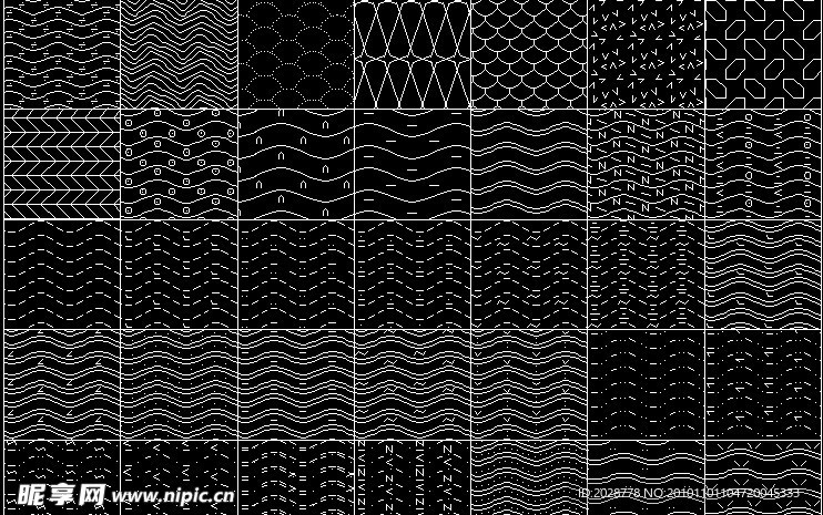 CAD自定填充图案