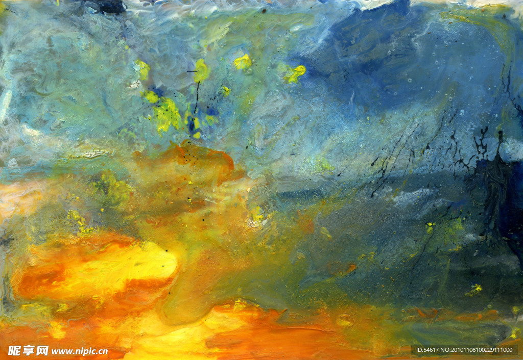 抽象油画
